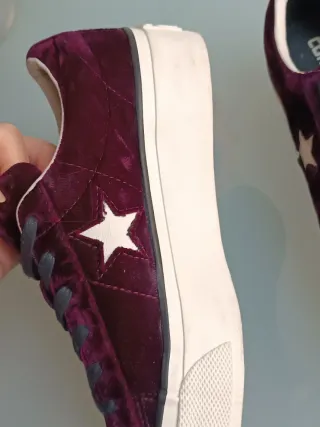 Converse All Star Velluto Vinaccia Tg. 37.5