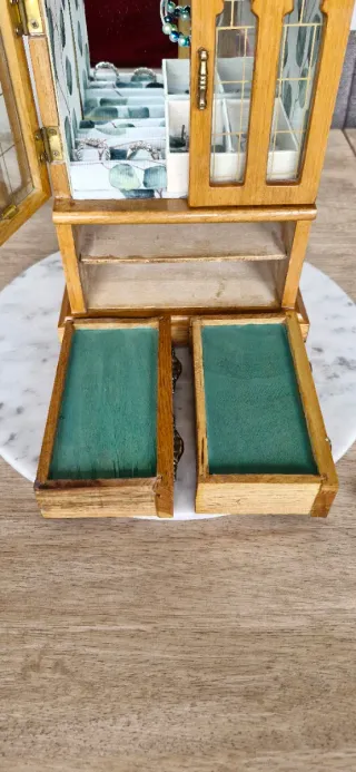 Joyero musical vintage decoración botánica