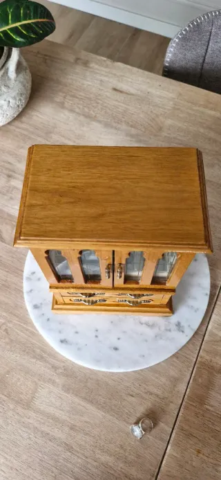 Joyero musical vintage decoración botánica