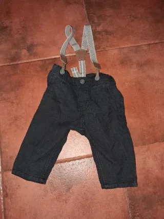 Pantalones con tirantes 6 meses