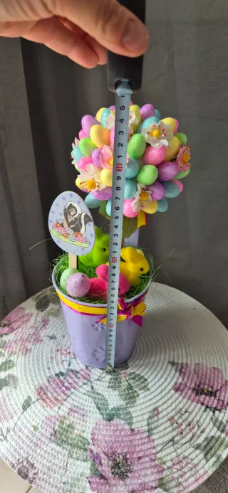Vaso decorativo Pasqua con coniglietti