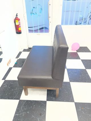 Sillón Marrón Piel Sintética