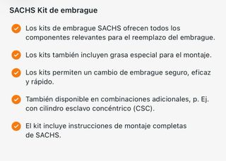 Kit Embrague SACHS