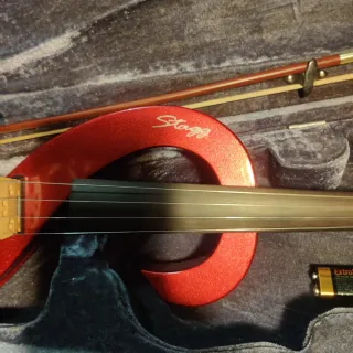 Violín Eléctrico Stagg Rojo