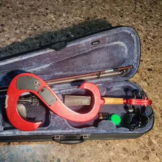 Violín Eléctrico Stagg Rojo