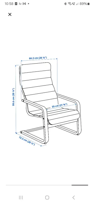 Sillón mecedora tela y madera