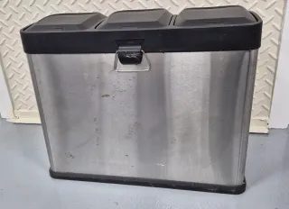 Papelera de reciclaje 3 compartimentos