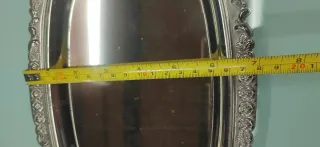 Bandejas decorativas plateadas