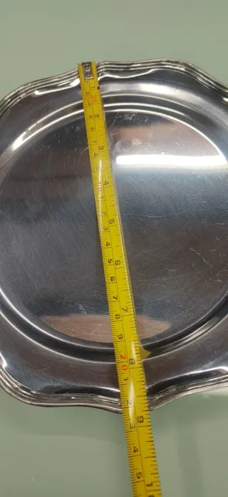 Bandejas decorativas plateadas