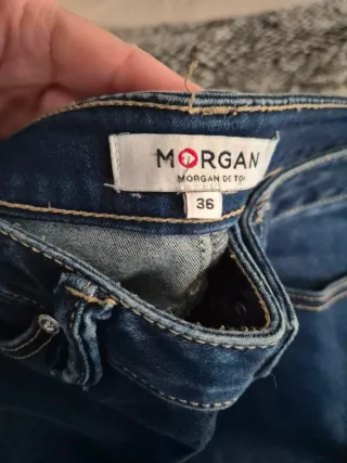 Pantalón vaquero mujer Morgan azul
