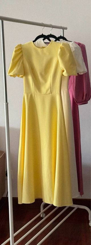 Vestido amarillo nuevo sin usar talla