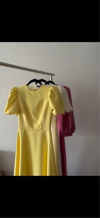 Vestido amarillo nuevo sin usar talla