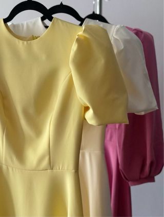 Vestido amarillo nuevo sin usar talla