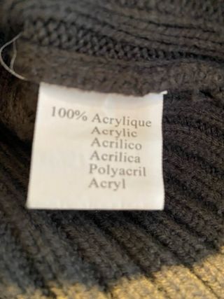 Maglione a coste grigio taglia S