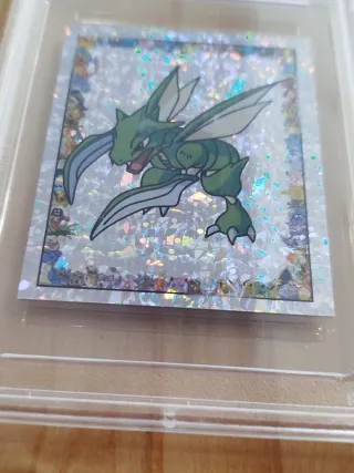 1999 Merlin Pokemon Scyther-Prism PSA 8