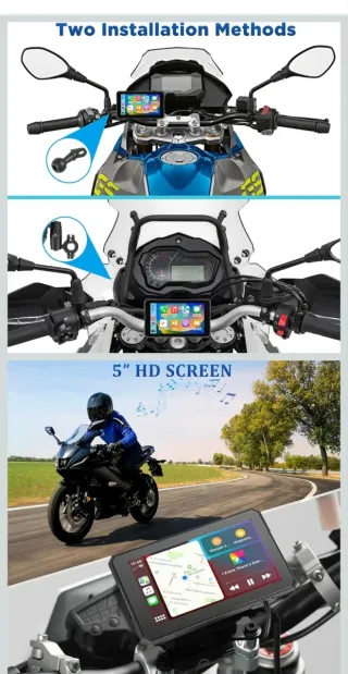 Reproductor Multimedia Moto CarPlay Android Auto