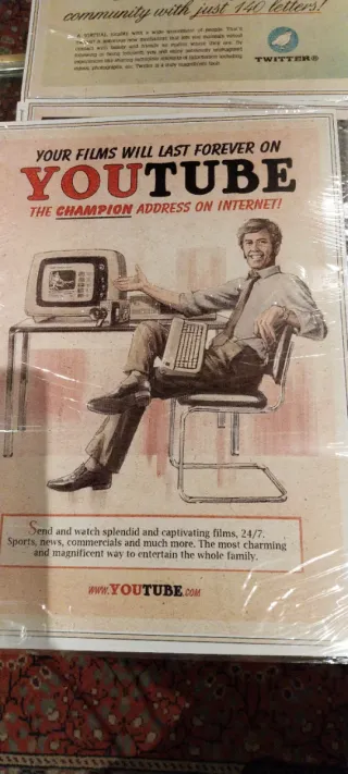 Carteles Vintage Redes Sociales