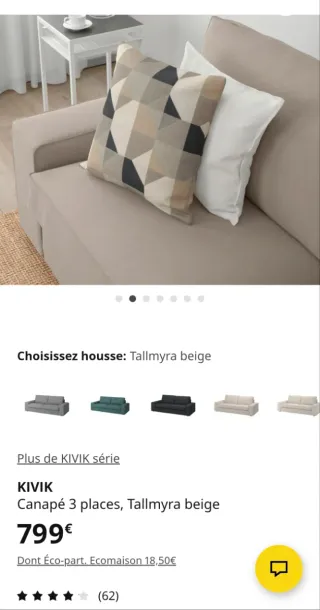 Sofá 3 plazas + sofá Chaise Longue