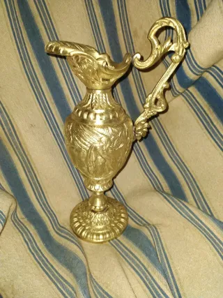 Antigua maziza jarra mitológica años 40 gran pieza