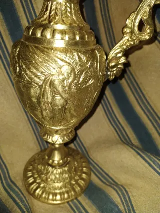 Antigua maziza jarra mitológica años 40 gran pieza