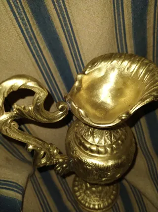 Antigua maziza jarra mitológica años 40 gran pieza