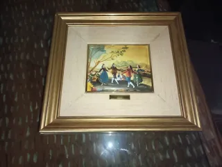 Cuadro decorativo dorado