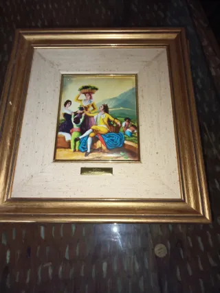 Cuadro decorativo dorado