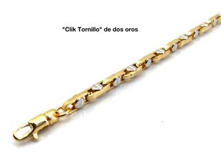Pulsera Oro Italiano 18k Tipo Cartier