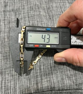 Pulsera Oro Italiano 18k Tipo Cartier