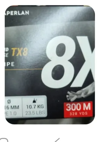 Hilo de Pesca Trenzado 8X TX8 300M