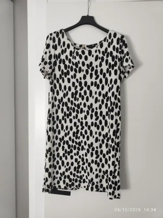 Vestido H&M Negro y Blanco