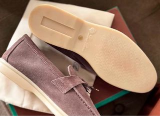 Mocasines ante natural beige/marrón nuevos