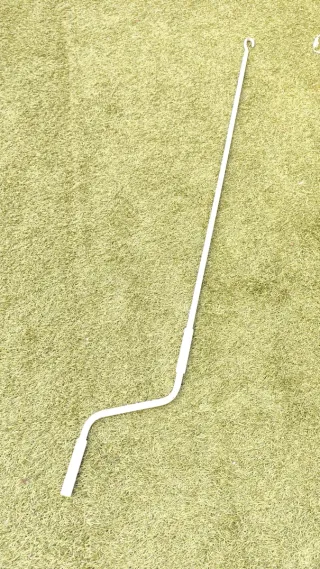 Gancho para toldo de metal blanco