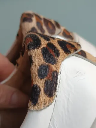 DWRS sneakers pelle bianca cavallino animalier