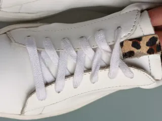 DWRS sneakers pelle bianca cavallino animalier