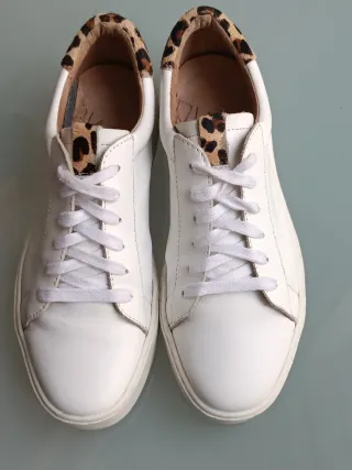 DWRS sneakers pelle bianca cavallino animalier