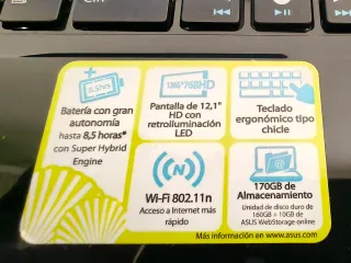 ASUS Eee PC 12,1 HD 170GB SSD Wi-Fi