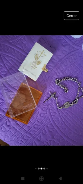 Vestido de Comunión Creaciones Nalia en blanco