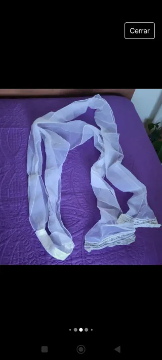 Vestido de Comunión Creaciones Nalia en blanco