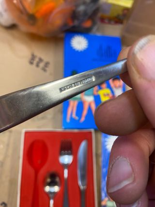 Cubertería infantil Dalia años 60 nueva