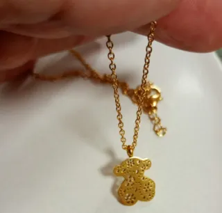 Colgante Tous Oso Dorado