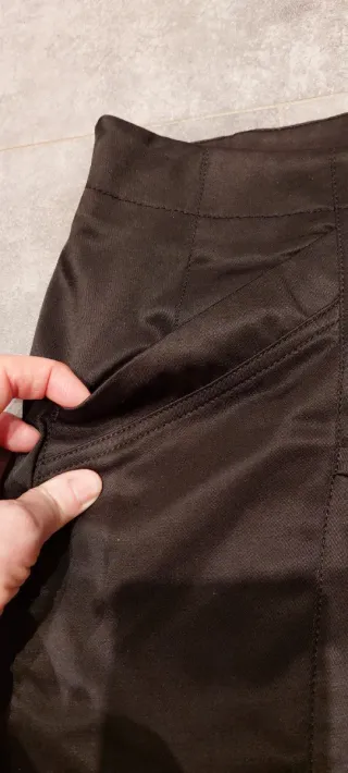 Gonna nera elegante taglia 46