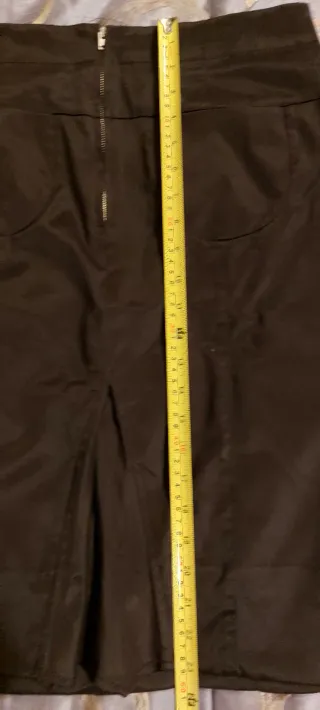 Gonna nera elegante taglia 46