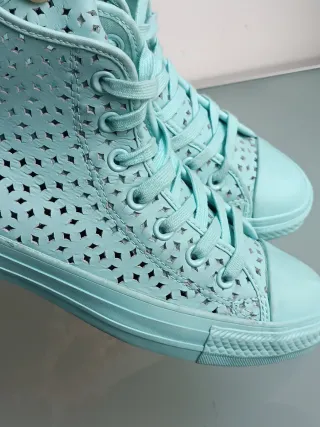 Converse All Star pelle traforata Tiffany