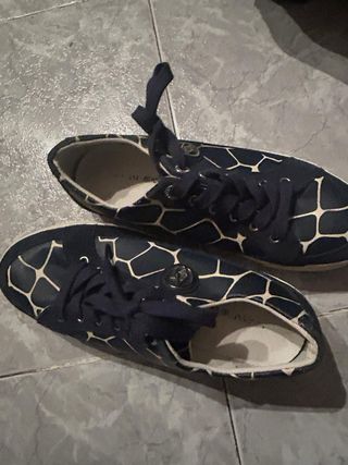 Zapatillas Gucci Mujer Azul/Beige originales