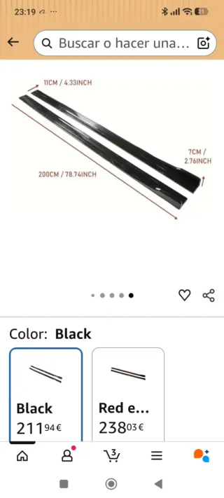 Estriberas laterales BMW Serie 3