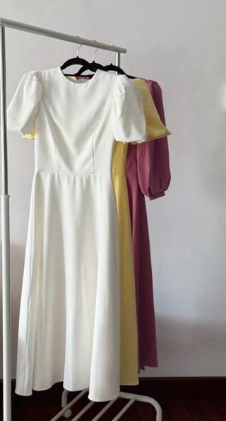 Vestido beige talla única sin etiquetas