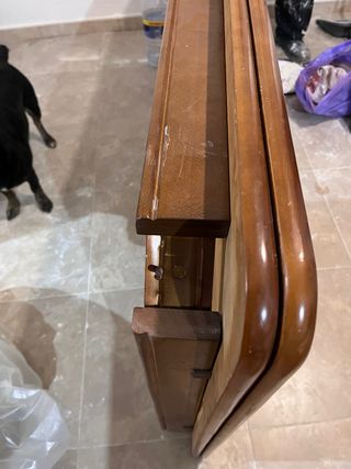 Mesa de salón de madera extensible