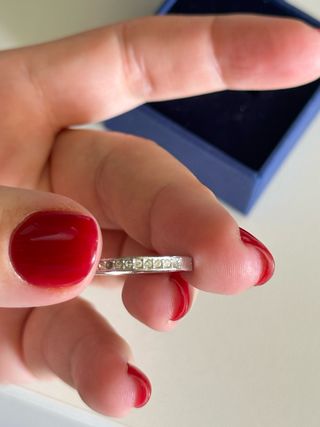 Anillo Swarovski Plata