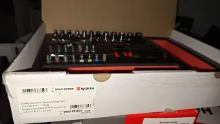 Juego Carraca Wurth 1/4 33 Piezas Goma